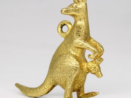 9k Yellow Gold Kangaroo Charm Cheap