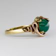 Antique Victorian Chrysoprase Cabochon Snake 14k Ring | 1.8ctw | SZ 7.5 | Hot on Sale