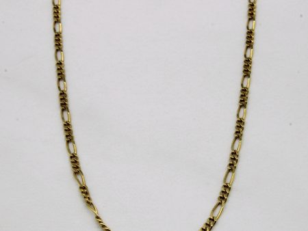 14k Yellow Gold Figaro Chain | 21  | Online now