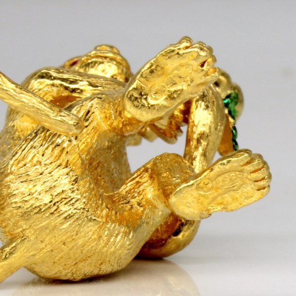 24k Yellow Gold Monkey Figurine Online