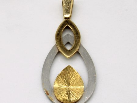 18k Two Tone Gold Pendant Online Sale