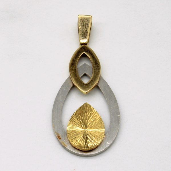 18k Two Tone Gold Pendant Online Sale