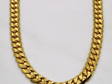 22k Yellow Gold Cuban Link Chain | 20  | Supply