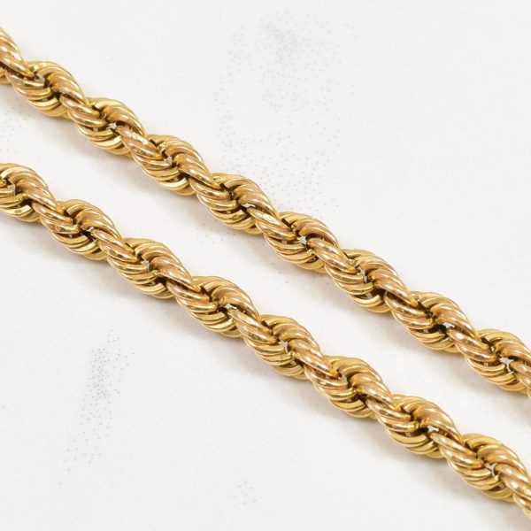 10k Yellow Gold Rope Chain | 18.25  | Online Hot Sale