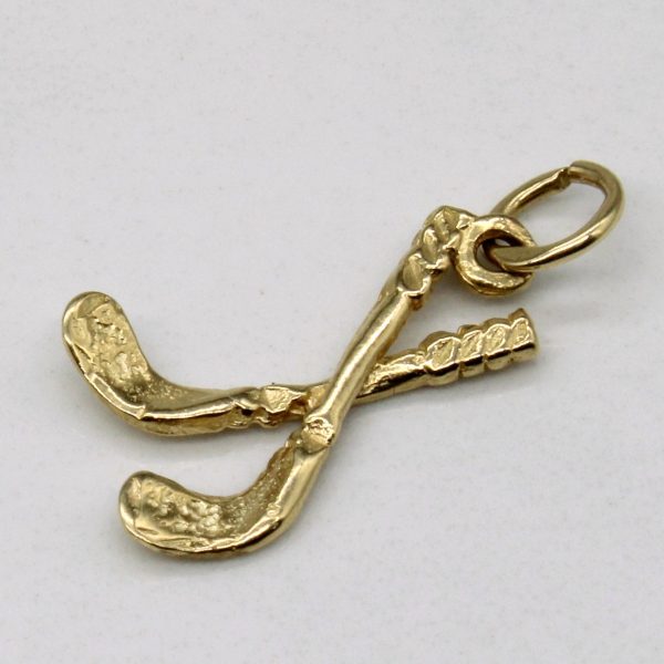 10k Yellow Gold Gold Club Pendant Fashion