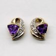 Amethyst & Diamond Earrings | 0.70ctw, 0.02ctw | Hot on Sale