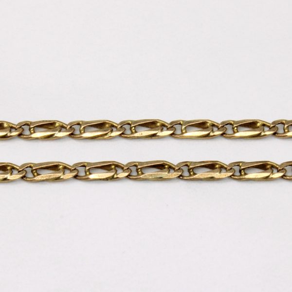 9k Yellow Gold Modified Anchor Link Chain | 18  | Sale