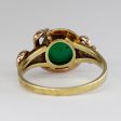 Antique Victorian Chrysoprase Cabochon Snake 14k Ring | 1.8ctw | SZ 7.5 | Hot on Sale