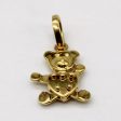 18k Yellow Gold Bear Pendant Fashion