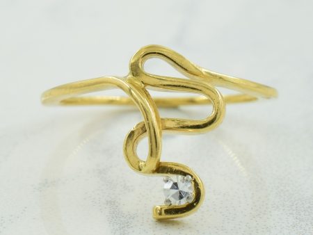 Abstract Diamond Ring | 0.04ct | SZ 6 | Hot on Sale