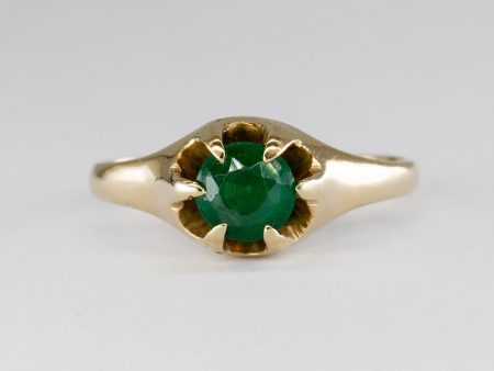 Vintage Green Glass Doublet 14k Ring | 0.50ct | SZ 4.75 | Online Hot Sale