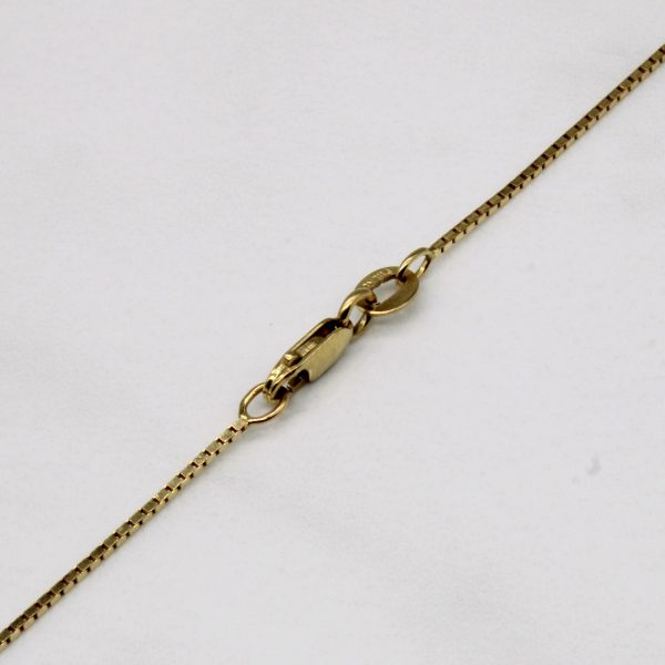 14k Yellow Gold Box Link Chain | 17  | on Sale