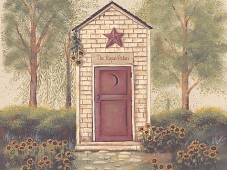 BR299 - Folk Art Outhouse III - 12x12 For Cheap