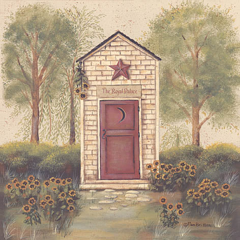 BR299 - Folk Art Outhouse III - 12x12 For Cheap