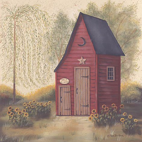 BR298 - Folk Art Outhouse II - 12x12 For Sale