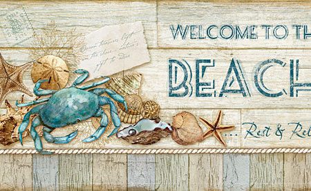 MOL413 - Beach Welcome - 18x9 Supply