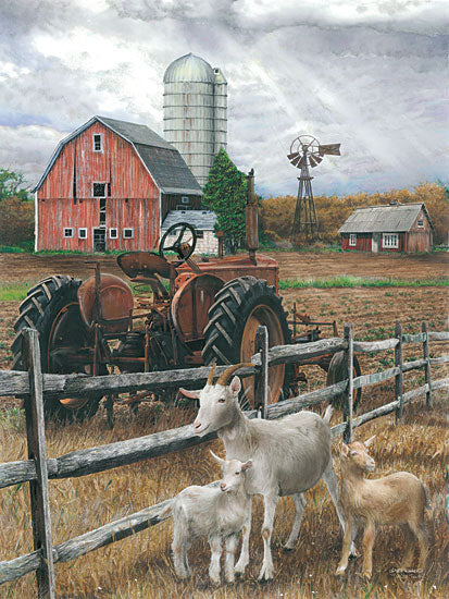 ED188 - The Old Tractor - 12x16 Cheap