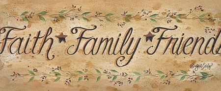 GE236 - Faith*Family*Friends - 18x6 Sale