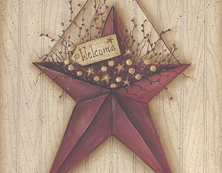 MARY268 - Welcome Barn Star - 11x14 Fashion